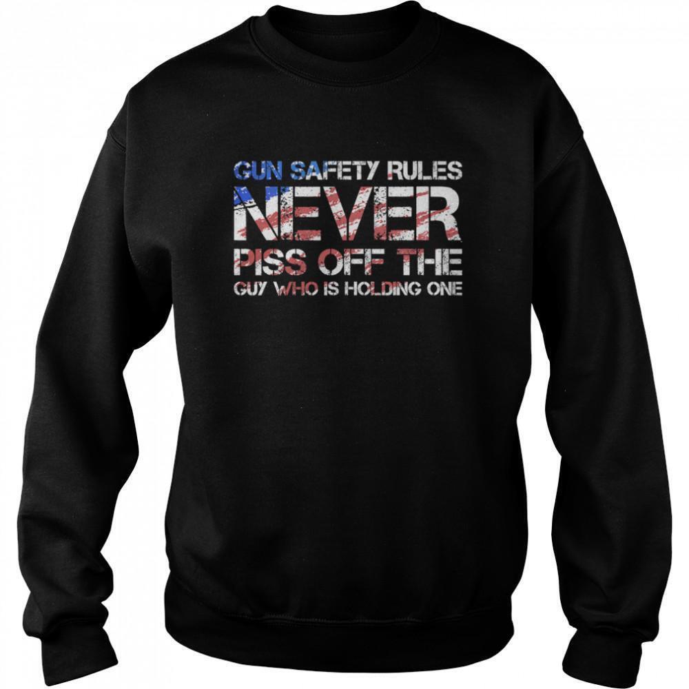 Gun Safety Patriotic US Flag Sweatshirt